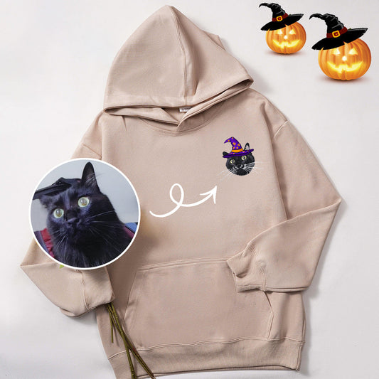 Custom Embroidered Pet Sweatshirts: Style for Your Furry Friend Hoodie / Sand