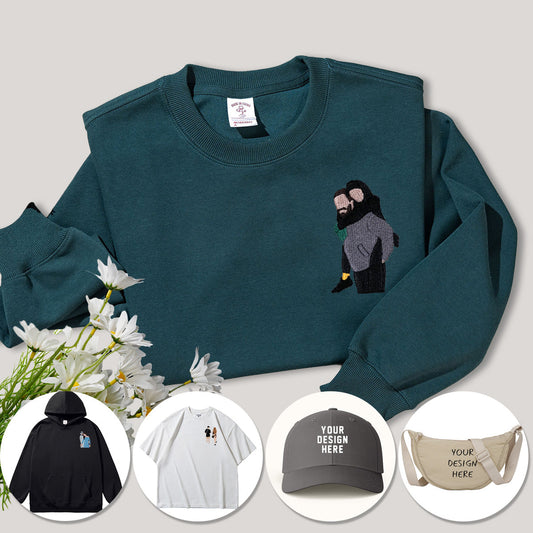 Embroidered Couple Hoodies | Custom Sweatshirts for Couples | Best Matching Hoodies