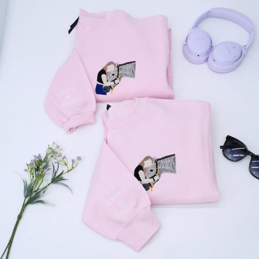 Custom Horse Photo Hoodies - Personalized Rider Horse Embroidered Sweatshirts - Perfect Equestrian Gift