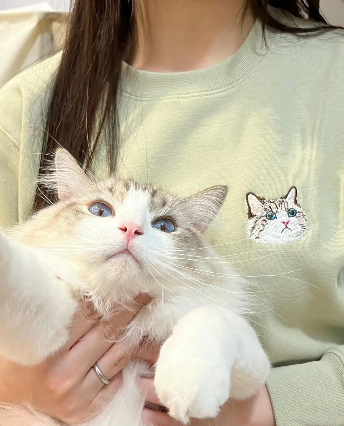 The Custom Embroidered Pet Portrait Sweatshirt