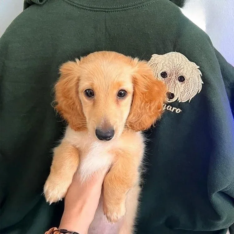 The Custom Embroidered Pet Portrait Sweatshirt