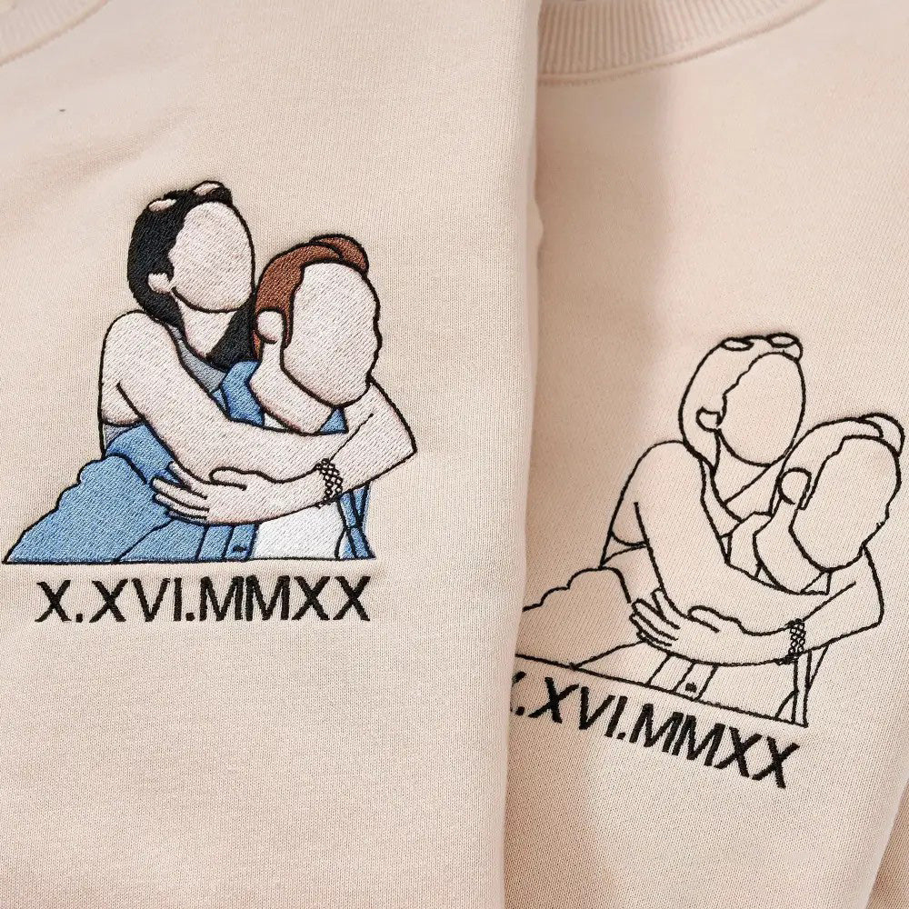 Custom Embroidered Apparel | Personalized Couple Hoodies & Family Sweatshirts