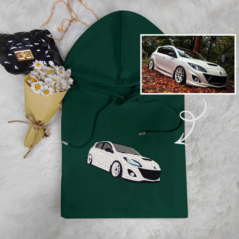 Small Car, Big Style: Custom Embroidered Car Sweatshirt