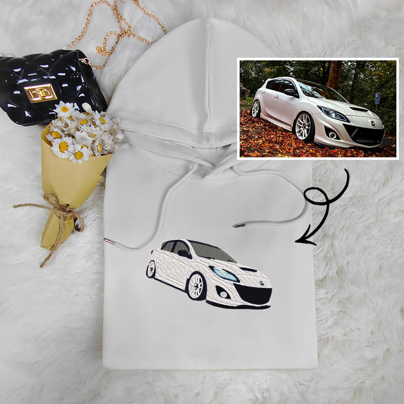 Small Car, Big Style: Custom Embroidered Car Sweatshirt