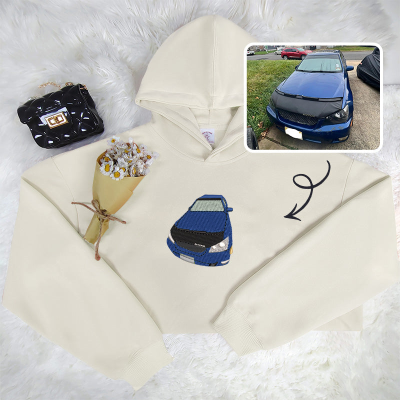 Cruise in Style: Personalized Embroidered Car Sweatshirt