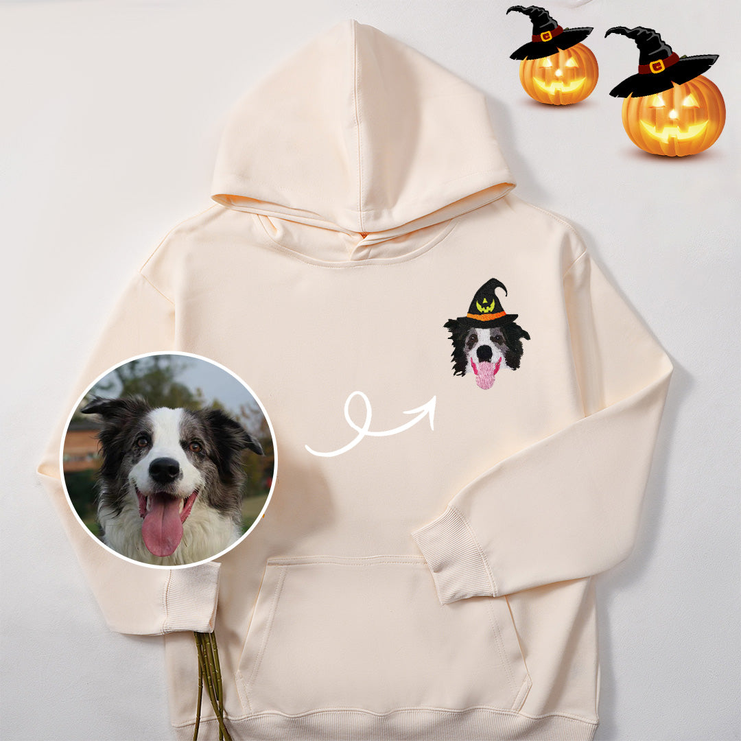 Custom Embroidered Pet Sweatshirts: Style for Your Furry Friend Hoodie / Sand