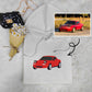 Personalized Wheels: Custom Car Embroidery Hoodie