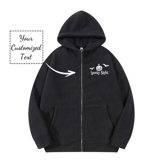 Special Edition Embroidered Couple Hoodie for Halloween - A Unique Holiday Gift