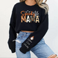 Spooky Mama-Halloween Mama Sweatshirt with Kids Name on Sleeve