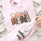 Spooky Mama-Halloween Mama Sweatshirt with Kids Name on Sleeve