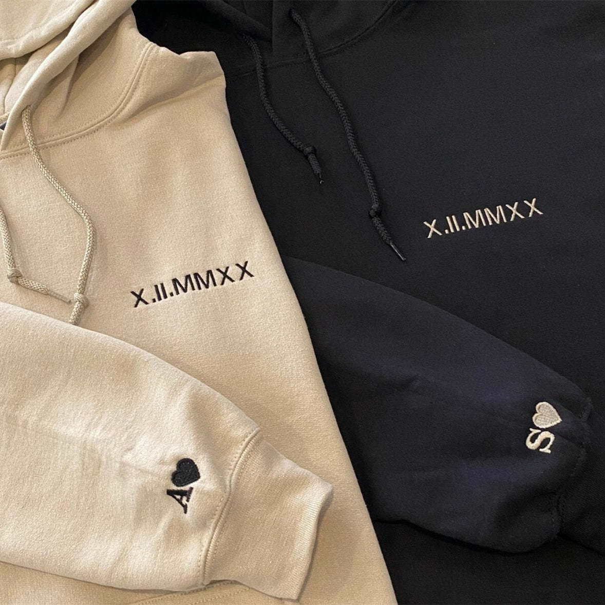 Embroidered Roman Numeral Sweatshirts, Hoodies