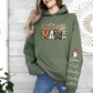 Spooky Mama-Halloween Mama Sweatshirt with Kids Name on Sleeve