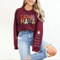 Spooky Mama-Halloween Mama Sweatshirt with Kids Name on Sleeve