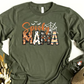 Spooky Mama-Halloween Mama Sweatshirt with Kids Name on Sleeve