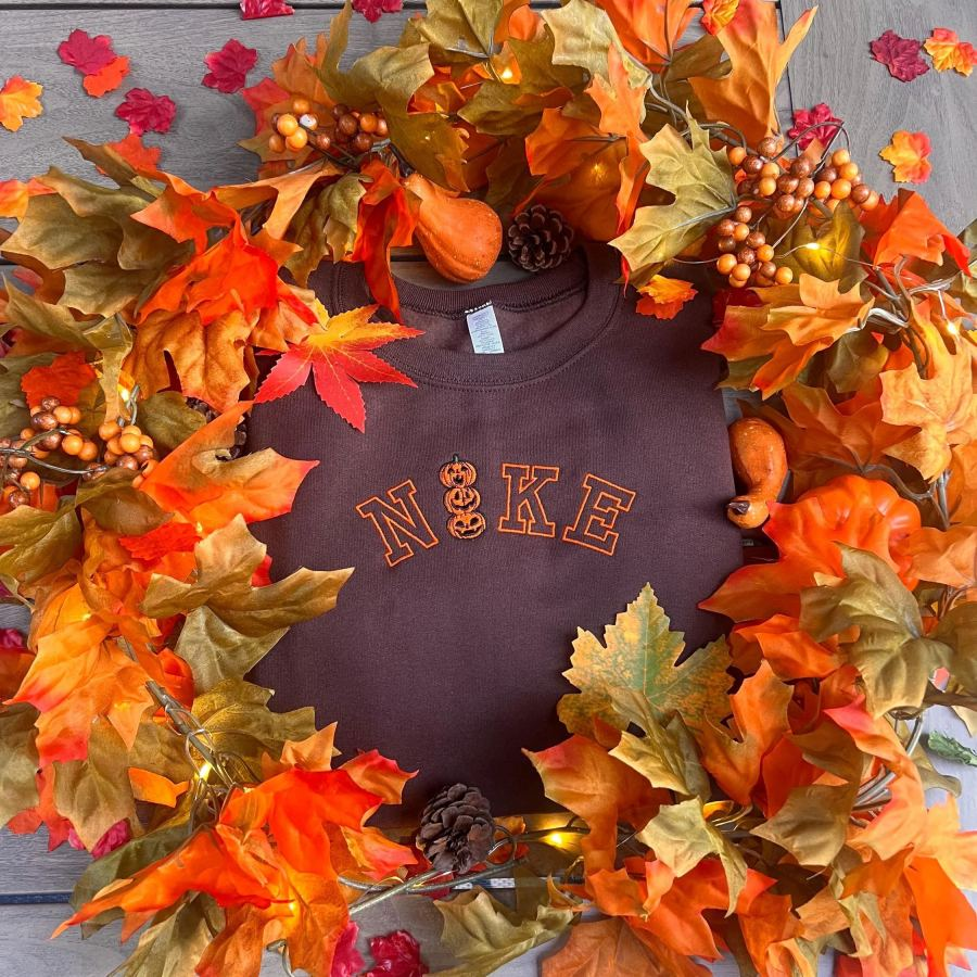 Halloween Spooky Embroidered Sweatshirt