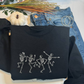 Dancing Skull Embroidered Sweatshirt