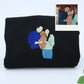 Anniversary Custom Picture Hoodies - Milestone Embroidered Photo Couples Sweatshirts Gift