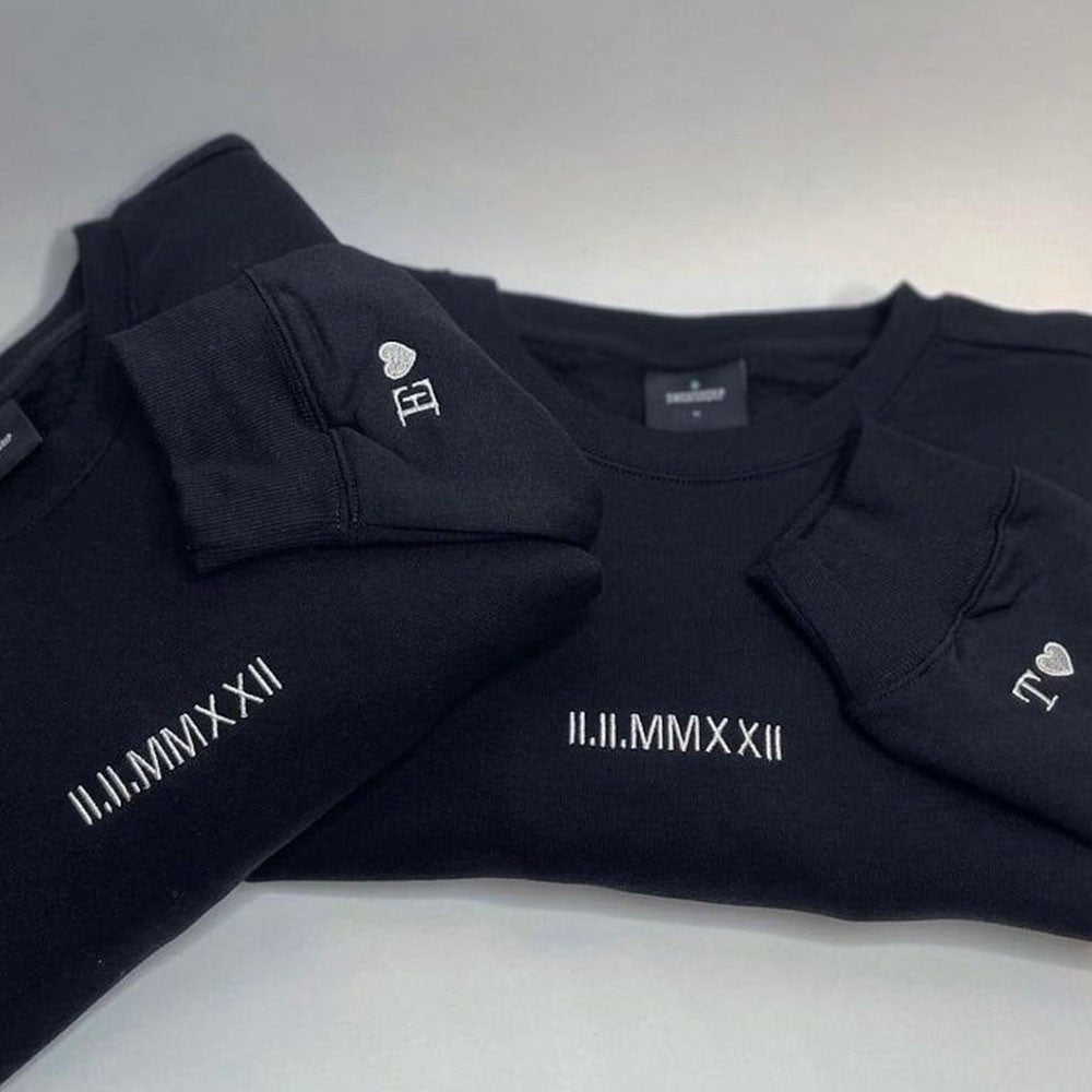 Personalized Embroidered Forever yours You are mine Matching Hoodie Sweatshirt Couple Gifts