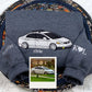 Classic Car Portrait Hoodies - Vintage Vehicle Embroidered Sweatshirts - Automotive Enthusiast Gift