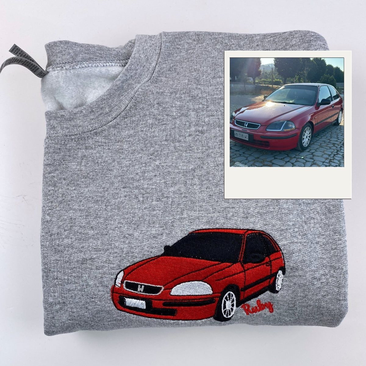 Classic Car Portrait Hoodies - Vintage Vehicle Embroidered Sweatshirts - Automotive Enthusiast Gift
