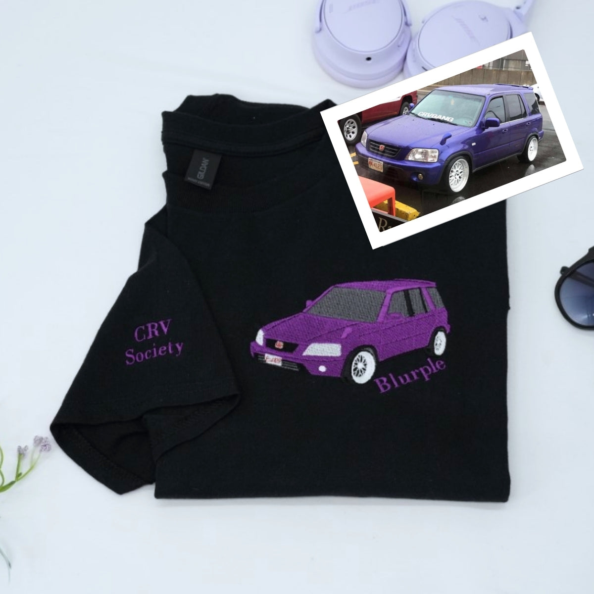 Classic Car T-Shirts - Muscle Car Enthusiast Embroidered