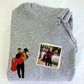 Personalized Unique Bridal Shower Gift for Daughter Sweatshirt with Embroidery Photo Text Icon on Sleeve