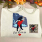Personalized Unique Bridal Shower Gift for Sister Sweatshirt with Embroidery Photo Text Icon on Sleeve