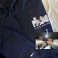 Custom Embroidered Full-Color Portrait Sweatshirt for Couples, Personalized People with Photo Hoodie