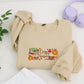 Cozy Season Book Lover Hoodies - Fall Reading Pumpkin Spice Embroidered Sweatshirts - Perfect Bookish Gift