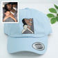 Custom Dad Baby Portrait Hat - Embroidered Father Child Cap - Perfect New Dad Gift