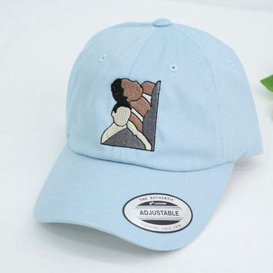 Custom Dad Baby Portrait Hat - Embroidered Father Child Cap - Perfect New Dad Gift