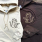 Custom Embroidered Cowboy Cat Guns Matching Hoodies for Couples