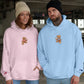Custom Embroidered Cute Bear Matching Hoodies for Couples