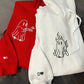 Custom Embroidered Ghost Firefighter Matching Hoodies for Couples