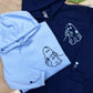 Custom Embroidered Cute Ghost Love Matching Hoodies for Couples