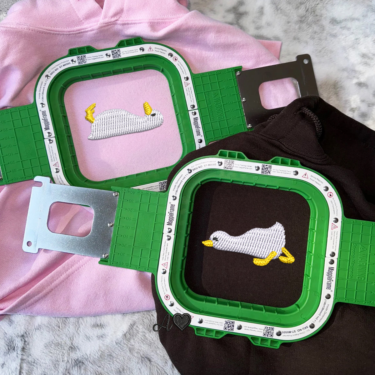 Custom Embroidered Sleepy Goose Matching Hoodies for Couples