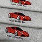 Custom Car Embroidered Sweatshirts with Personalized Text - Vehicle Portrait & Handwriting Hoodies - Perfect Car Lover Gift