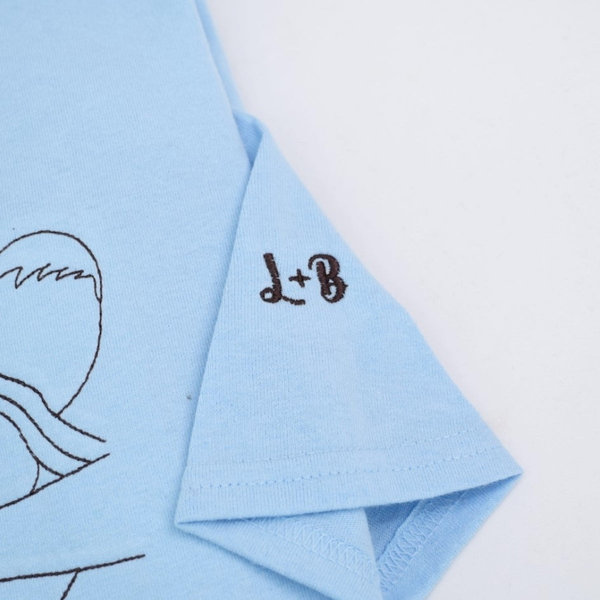 Custom Couple Photo T-Shirts - Outline Style Portrait Embroidered Apparel - Perfect Anniversary Gift