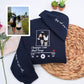 Custom Couple Portrait Hoodies - Personalized Song Music Player Embroidered Sweatshirts