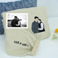 Custom Couple Portrait Hoodies - Photo to Embroidery Sweatshirts - Personalized Matching Anniversary Gift