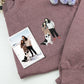 Custom Couples Portrait Hoodies - Color Photo Embroidered Sweatshirts - Personalized Matching Couple Gift