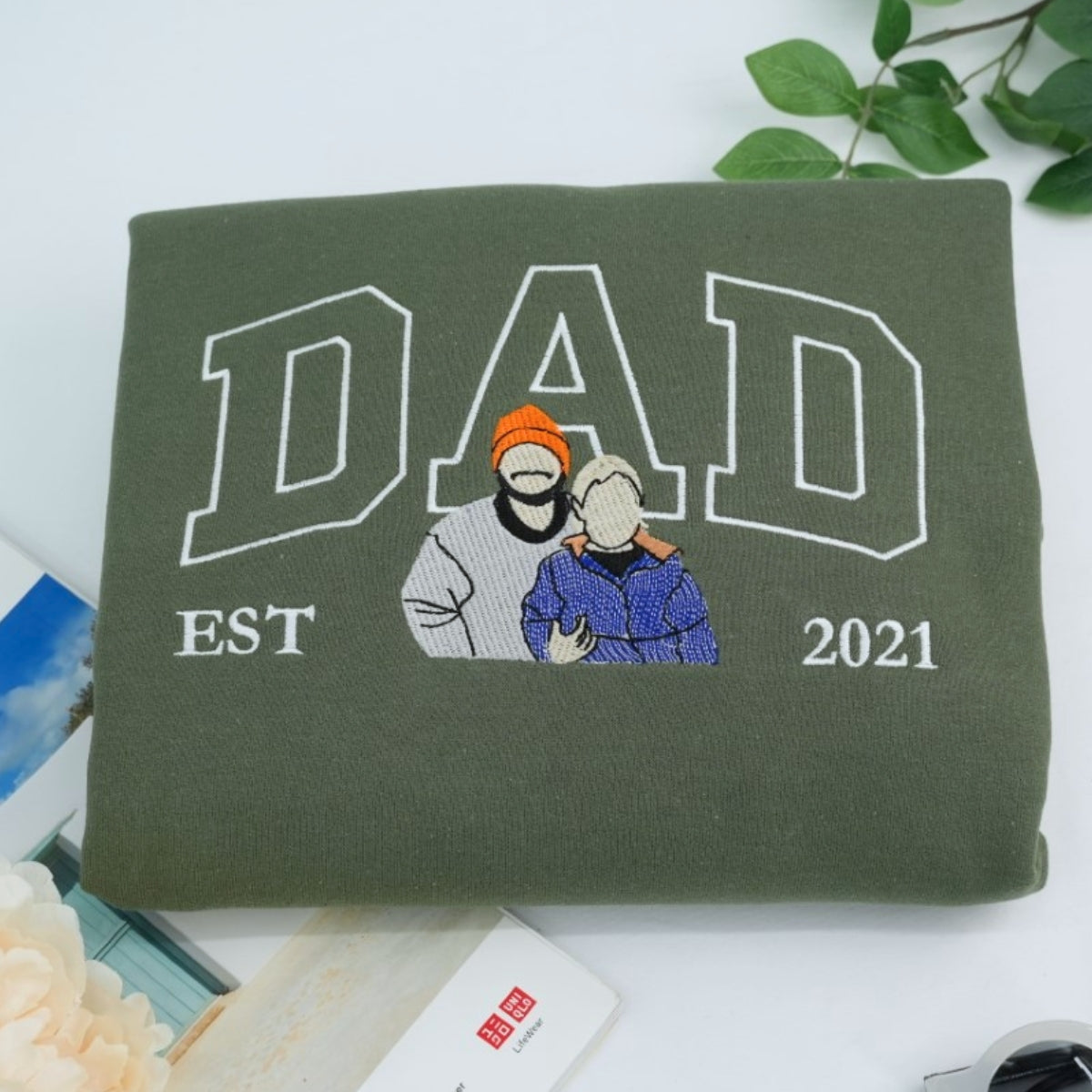 Custom Dad Hoodies - New Father Embroidered Sweatshirts - Perfect Father's Day Gift