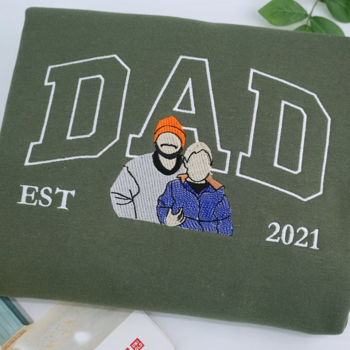 Custom Dad Hoodies - New Father Embroidered Sweatshirts - Perfect Father's Day Gift