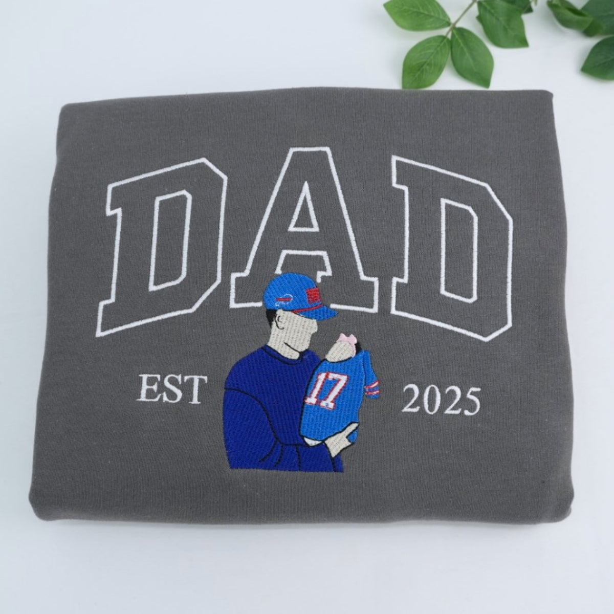 Custom Dad Hoodies - New Father Embroidered Sweatshirts - Perfect Father's Day Gift