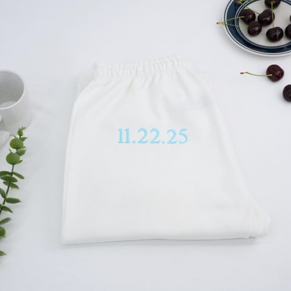 Custom Date Sweatpants - Halloween Embroidered Special Date Sweatpants - Anniversary Halloween Gift
