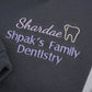 Custom Dental Practice Quarter-Zip - Dentist Office Embroidered Sweatshirt - Corporate Branding