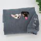 Custom Dog Portrait Hoodies - Custom Pet Face Embroidered Sweatshirts - Personalized Dog Family Gift