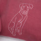 Custom Dog Portrait Sweatshirt - Pet Outline Embroidered Hoodie - Personalized Dog Lover Gift