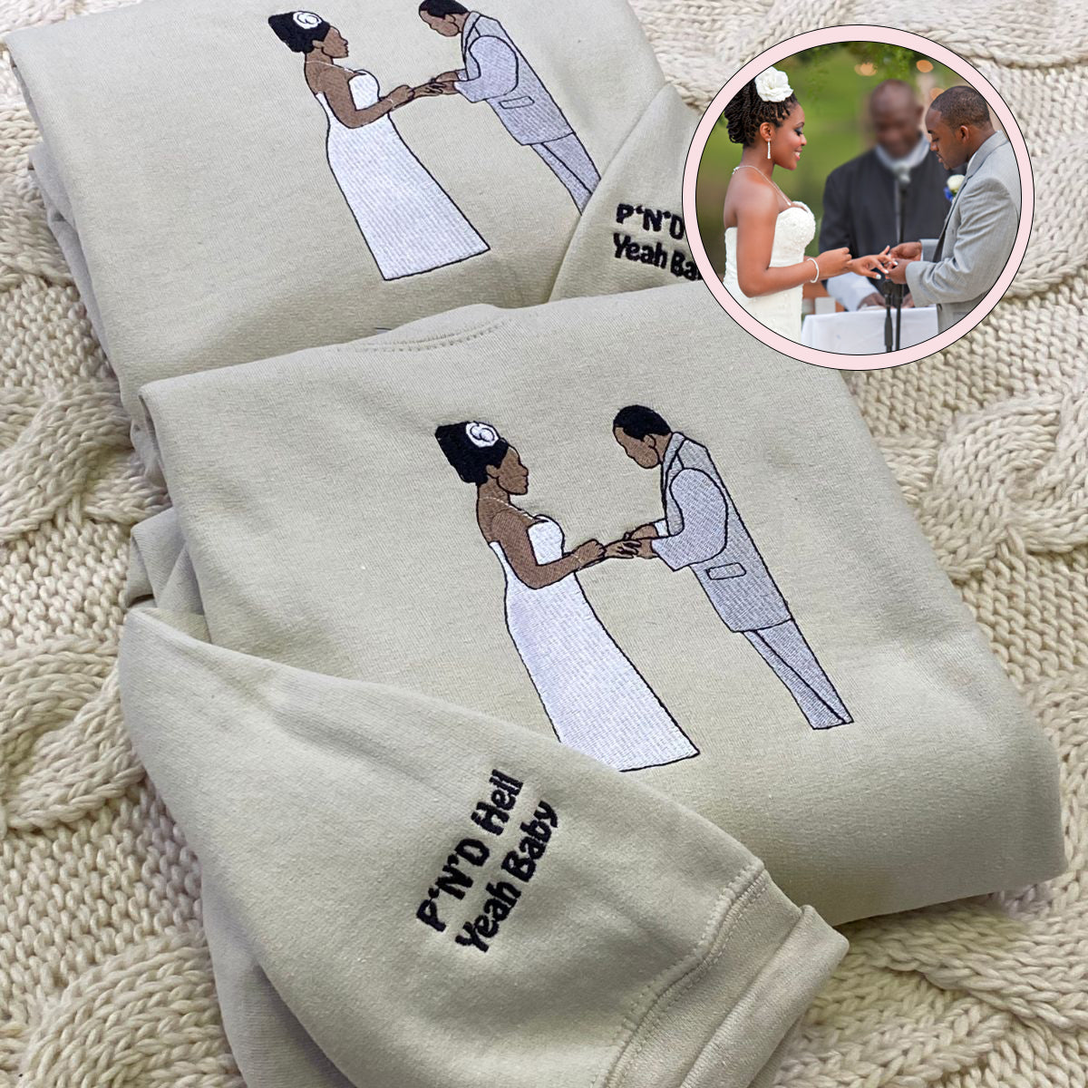 Custom Embroidered Hoodie With Picture, Capture Your Moment