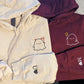 Custom Embroidered Lovely Ghost Matching Hoodies for Couples